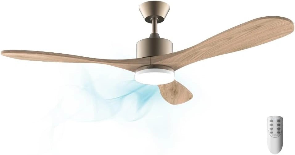 Cecotec, Ventilatore da soffitto, 35 W, 15 cm, 25 cm, a LED, Oro
