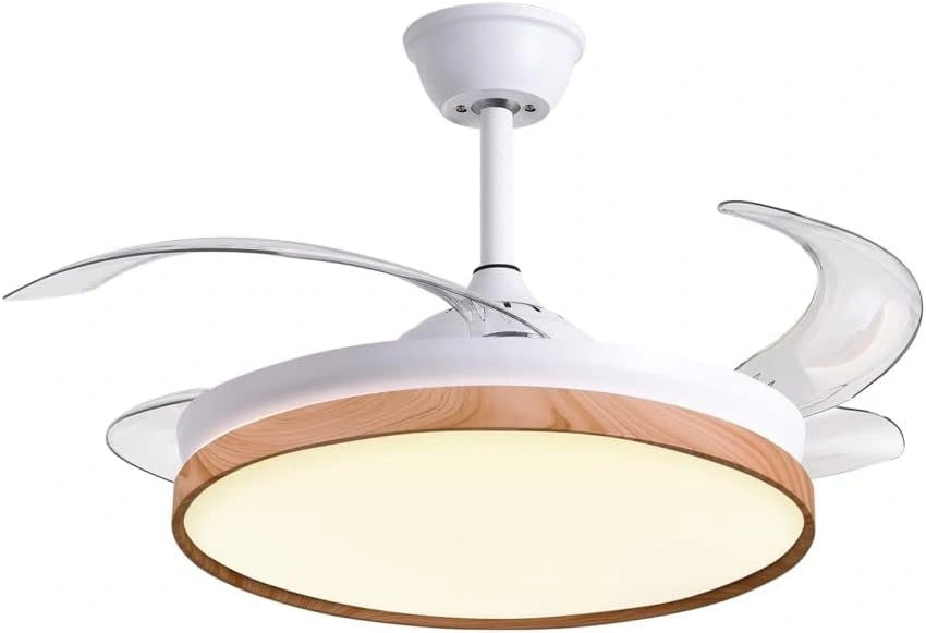 BEL AIR HOME, Ventilatore da soffitto, 36W, con telecomando, a LED, Bianco