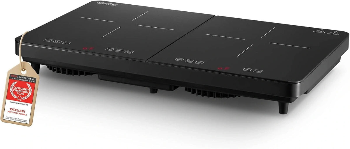 TZS, Piano cottura a induzione, 3500W, con timer, a LED, portatile