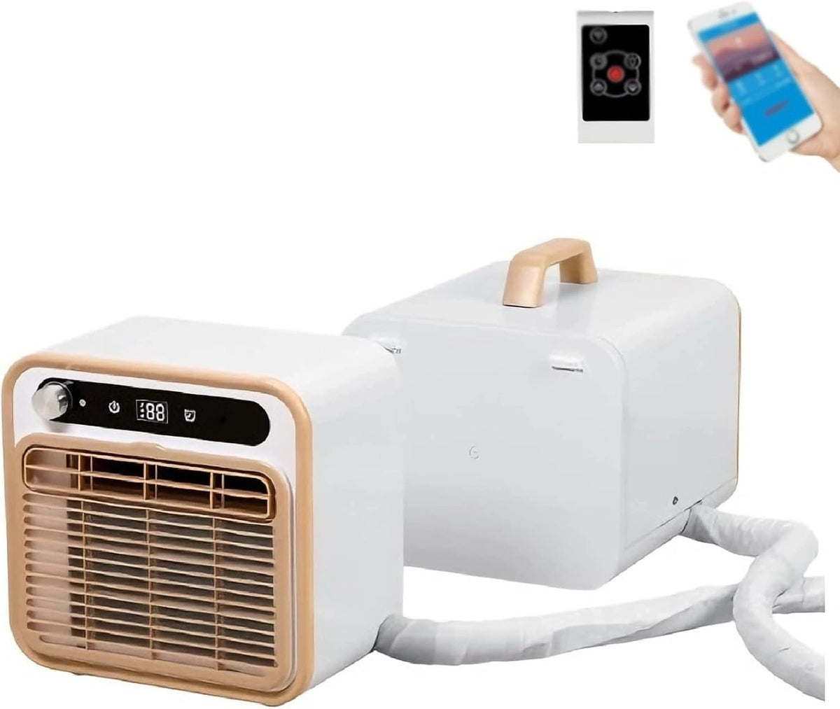 Climatizzatore split, 5000 BTU, con telecomando, portatile, silenzioso