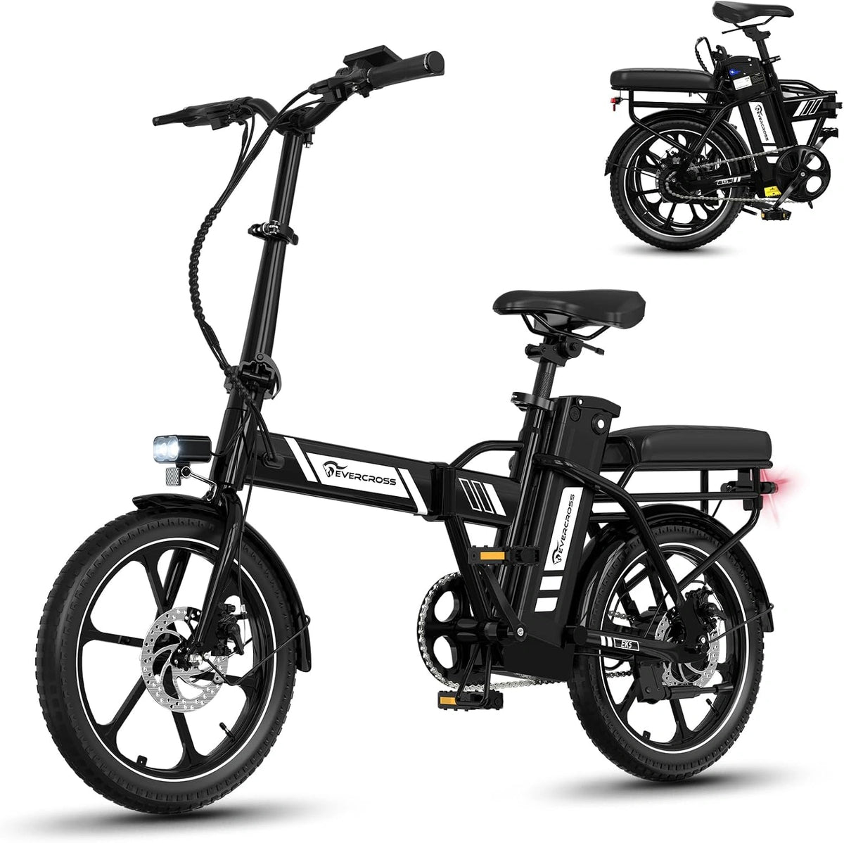 EVERCROSS, Bicicletta elettrica, 250W, 36V, 48V