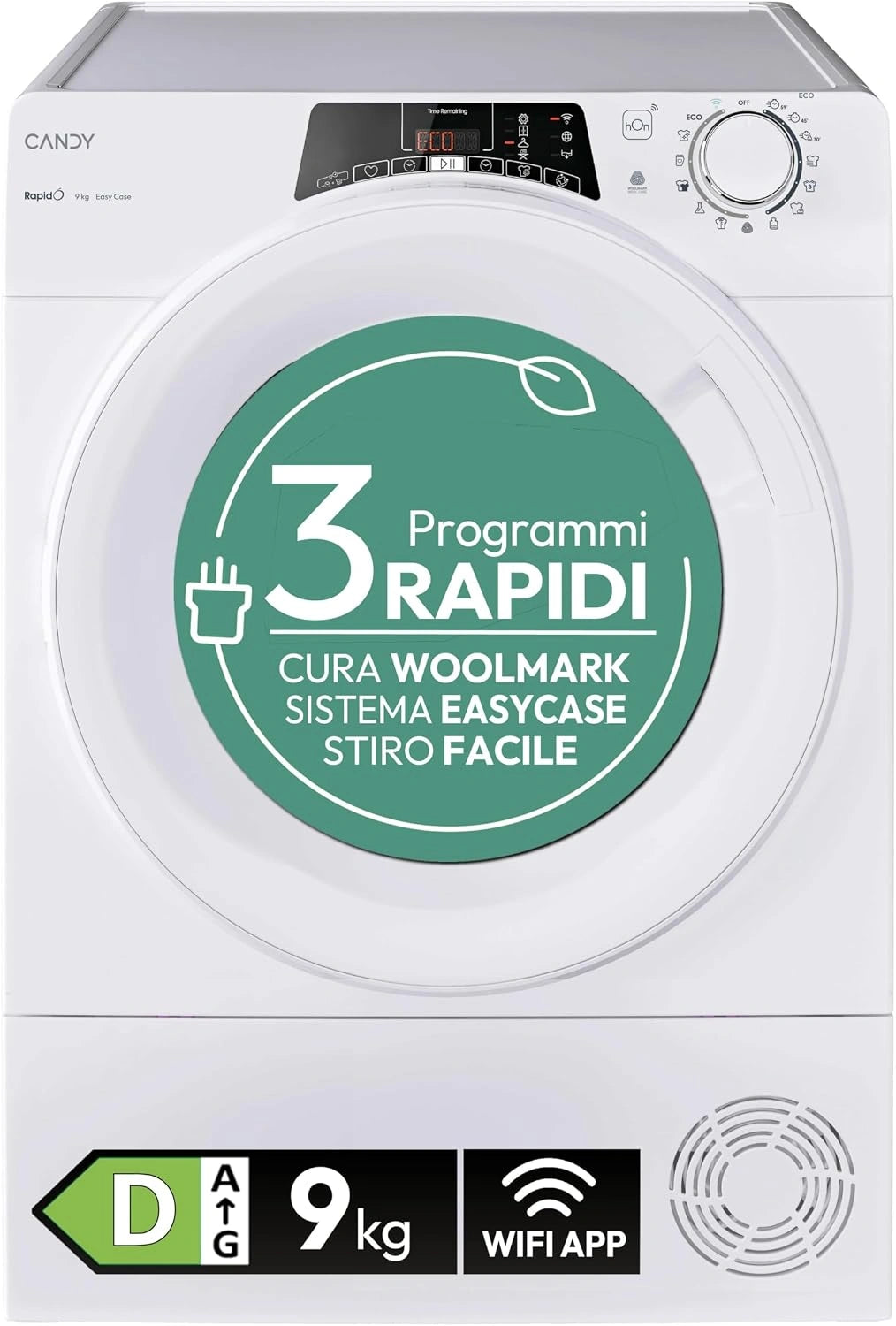 Candy, Climatizzatore split, 9 Kg, Bianco