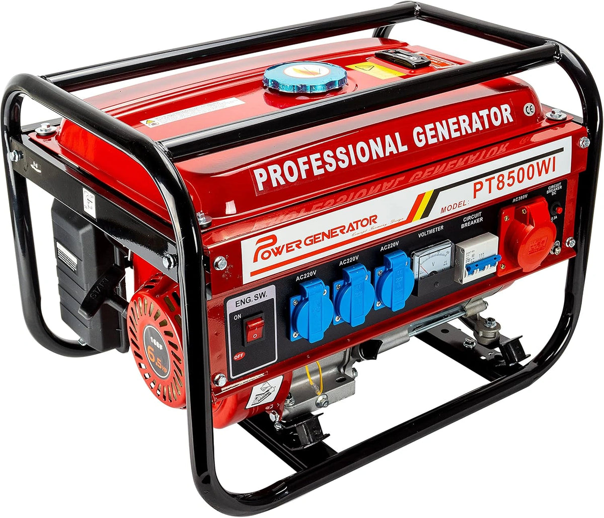 Generatore di corrente, 230 V, 400 V, 12 V, silenzioso