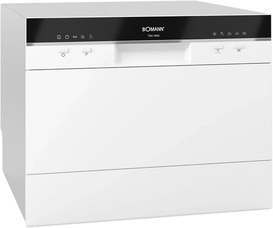 Bomann, Lavastoviglie, 50 cm, 20 kg, a LED, automatico, Bianco