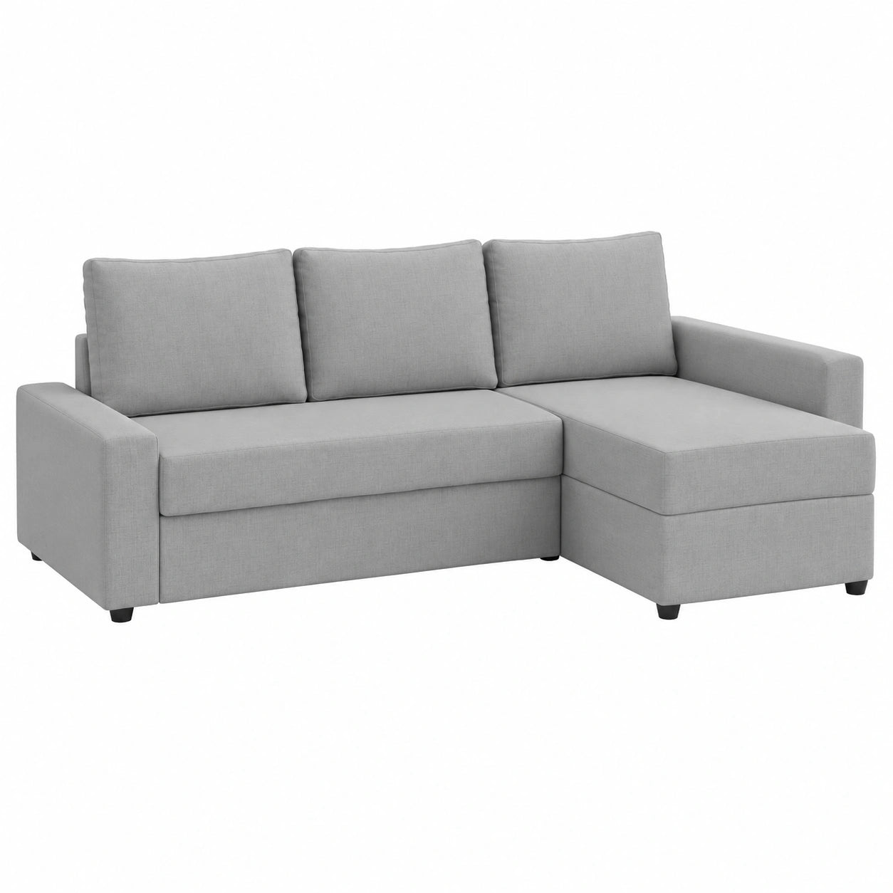 IKEA Friheten Ecksofa Bezug für Links/Rechts Chaise, Maßgeschneidert, Langlebiger Stoff, Hellgrau