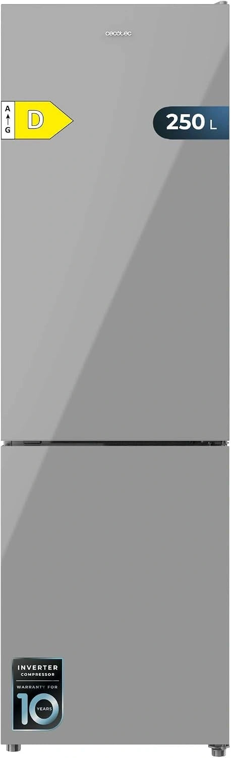 Cecotec, Prodotto per casa e tempo libero, 250L, 55cm, con tecnologia inverter, Grigio