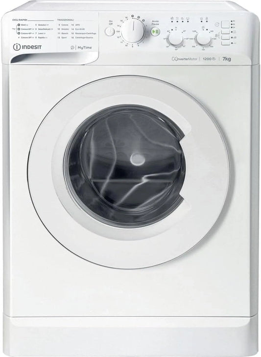 INDESIT MTWC 71296, Lavatrice, 71296 W, 7 kg, con tecnologia inverter