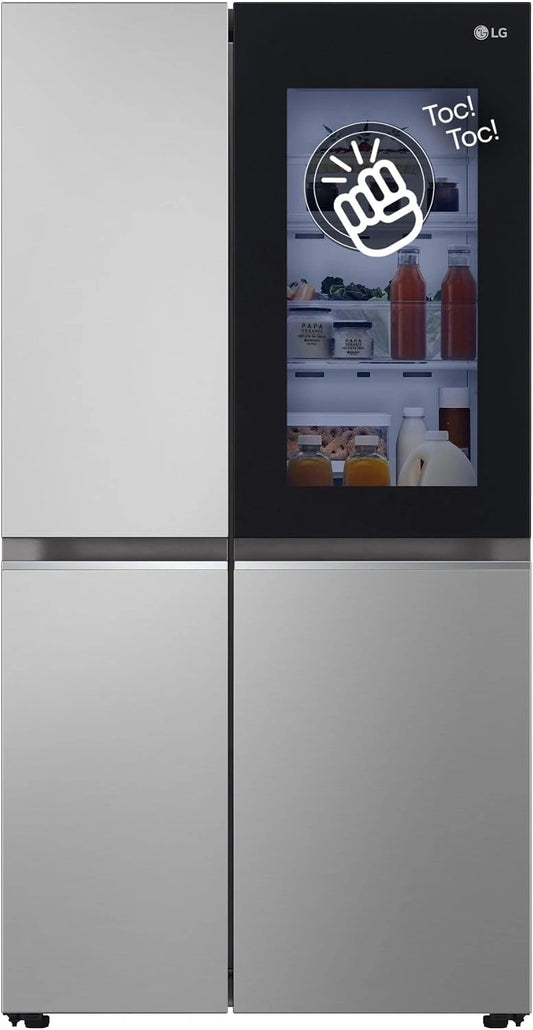 LG GSVV80PYLL, Frigorifero, 655 litri, Argento