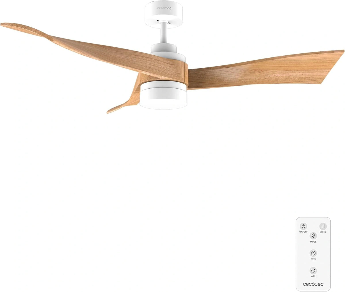 Cecotec, Ventilatore da soffitto, 40W, 132 cm, con telecomando, con timer, a LED