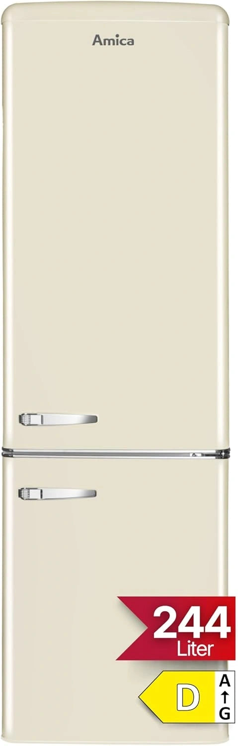 Amica KGCR 387, Frigorifero, 244 L, 181 cm, 55 cm, Beige