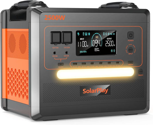 SolarPlay Q2402M, Stazione di alimentazione portatile, 2304Wh, 2500W, 5000W, portatile