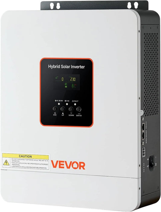 VEVOR, Batteria ricaricabile, 3000 W, 24 V, 230 V, con tecnologia inverter