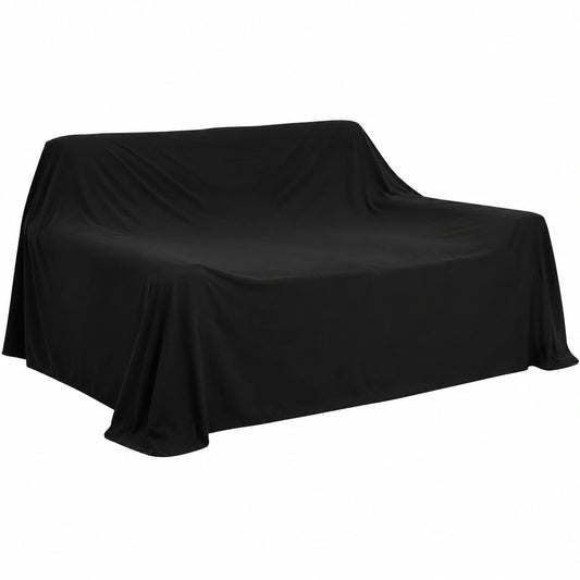 Highdi Möbel Staubschutzhülle für Bett und Sofa, 3.5x6m, Schwarz, Innen- & Außengebrauch
