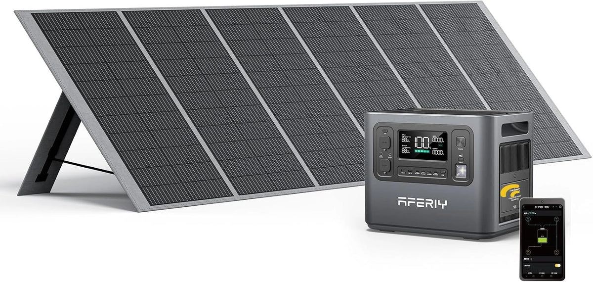 AFERIY, Stazione di alimentazione portatile, 2400W, 400W, 2048Wh, portatile