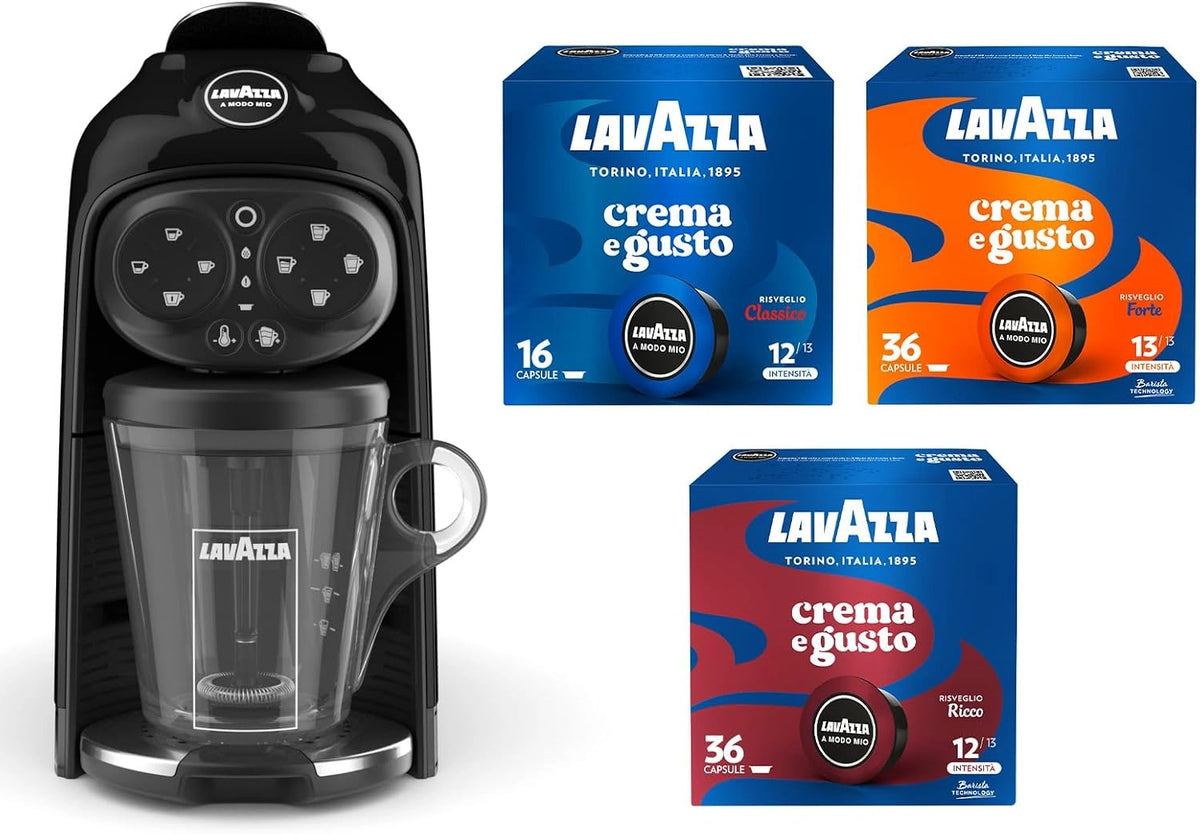 Lavazza, Macchina da caffè, 1500 W, 240 V, 1.1 Litri, Nero/Bianco