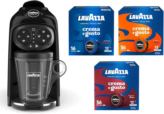 Lavazza, Macchina da caffè, 1500 W, 240 V, 1.1 Litri, Nero/Bianco