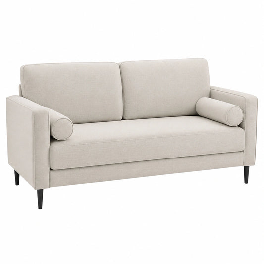 3-Sitzer Sofa Keith in Grau - Komfortables Vintage-Design für Ihr Wohnzimmer