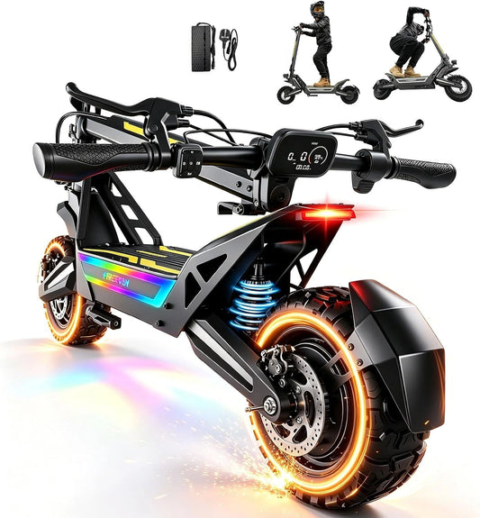 J2MAX, Monopattino elettrico, 48V, 18.2Ah, 11 Pollici, con display digitale, pieghevole