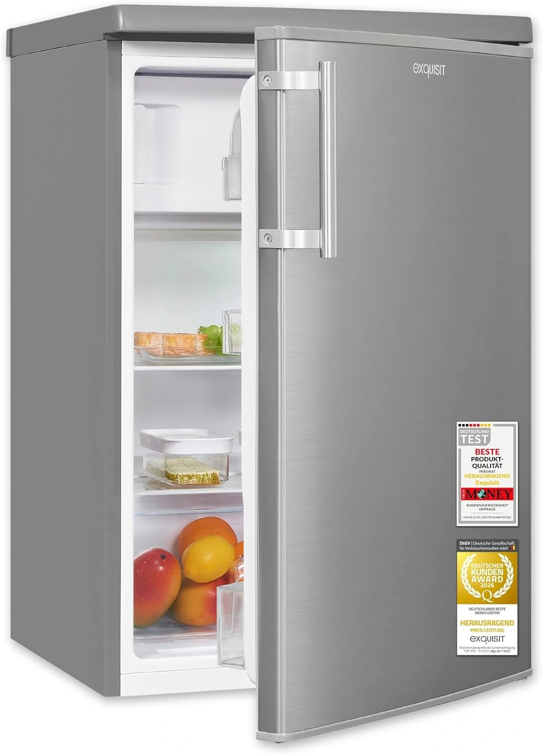 Exquisit, Frigorifero, 109 l, 40 dB, a LED
