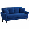 Bequemes 3-Sitzer Sofa in Königsblau, Schnelle Montage, Ideal für Räume und Büros