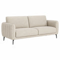 Selena 3-Sitzer Sofa mit Taschenfederkern, Skandinavisches Design, Grau, 197 cm, Hoher Komfort