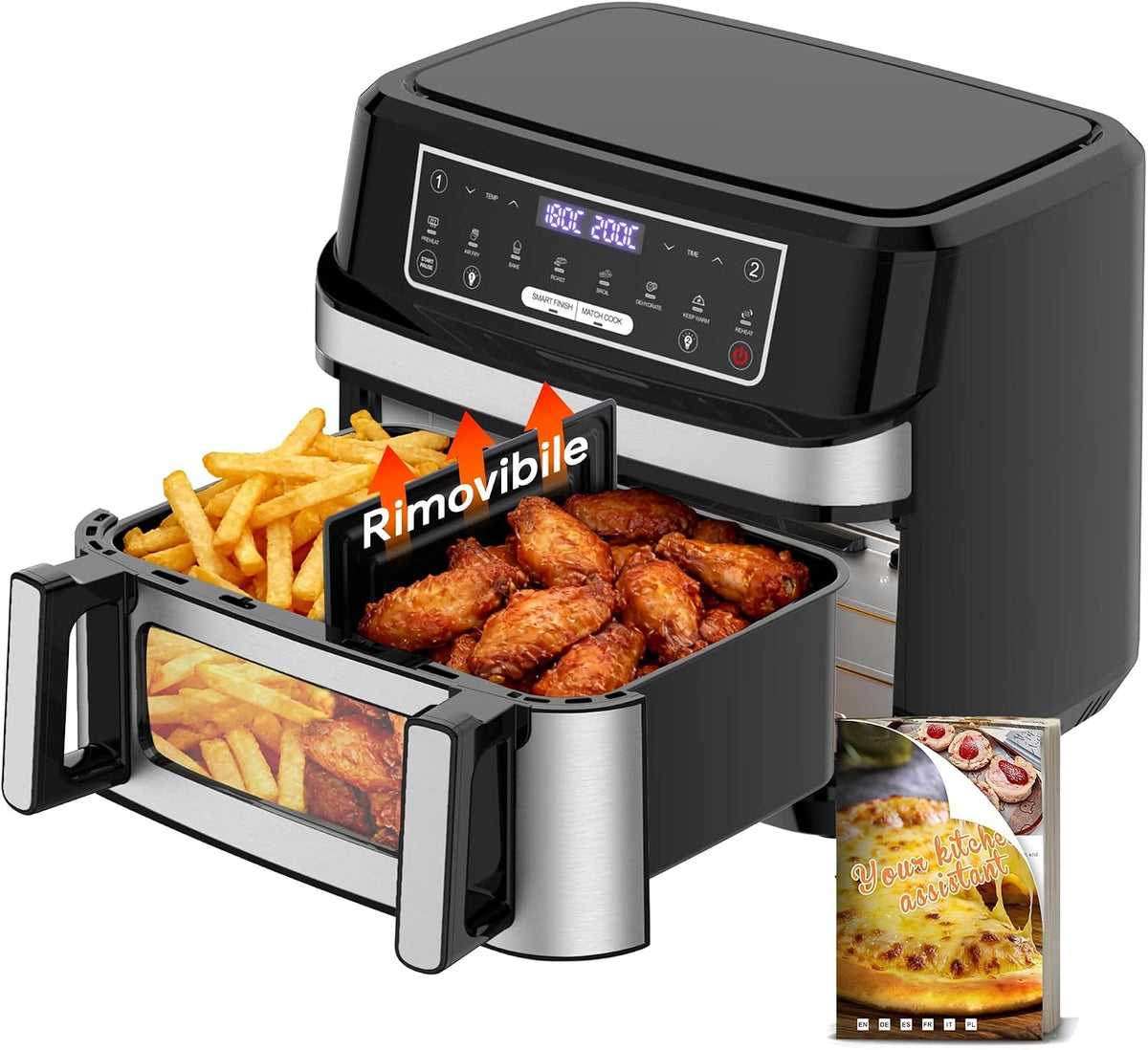 Friggitrice, Friggitrice ad aria, 2600W, 12L