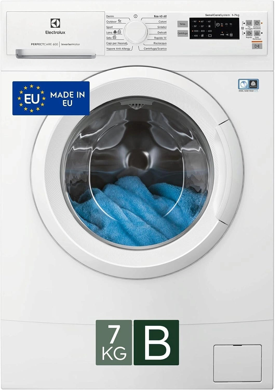 Electrolux, Lavatrice, 7 kg, Bianco