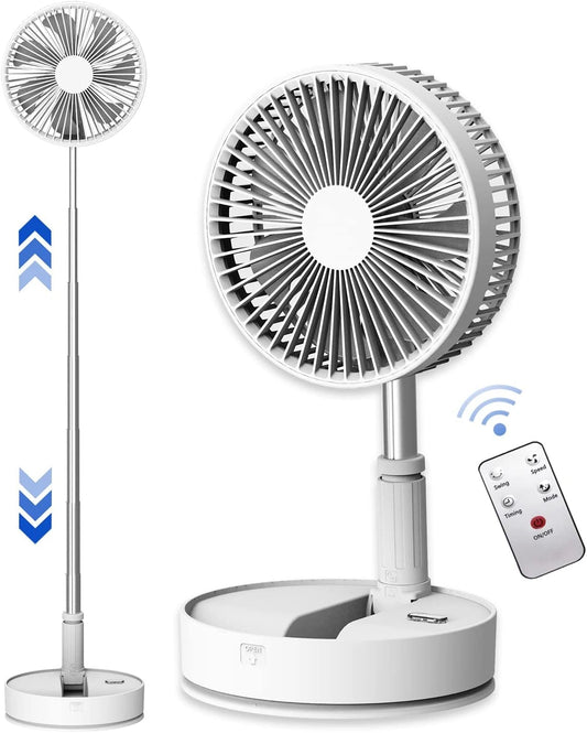 Ventilatore, con telecomando, con timer, ricaricabile