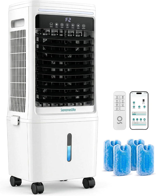 SereneLife, Ventilatore, 25 Litri, a LED, portatile