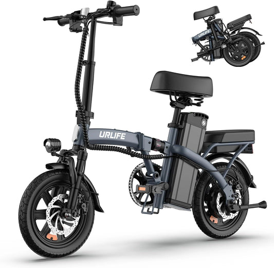 URLIFE, Bicicletta elettrica, 48V, 7.5Ah, 60 km, pieghevole