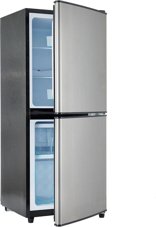 Merax, Frigorifero, 106L, 60L, 46L, a LED, Grigio/Argento