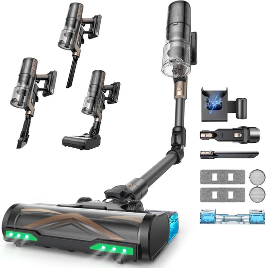 Proscenic P20+, Aspirapolvere, 680W, pieghevole, senza fili