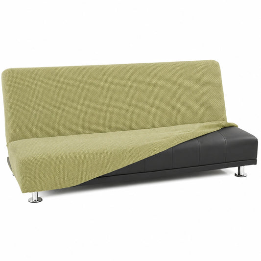 FAVERTI Click-Clack Sofahusse 3-Sitzer 160-200 cm | Modell Novele | Pistaziengrün | Hochelastisch für Sofa-Bett | Jacquard Baumwolle