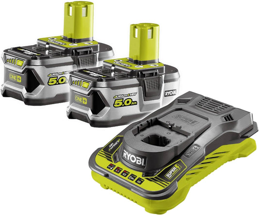 Ryobi, Batteria ricaricabile, 18V, 5,0Ah, a LED