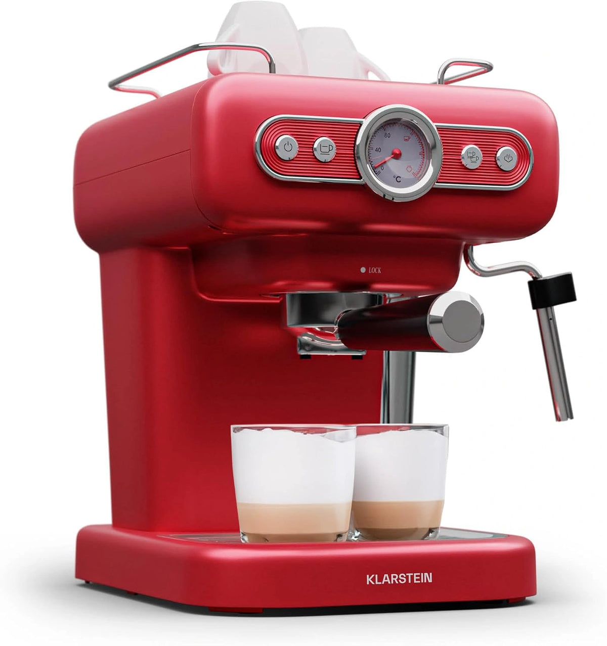 KLARSTEIN, Macchina da caffè, 1,2 litri, Argento
