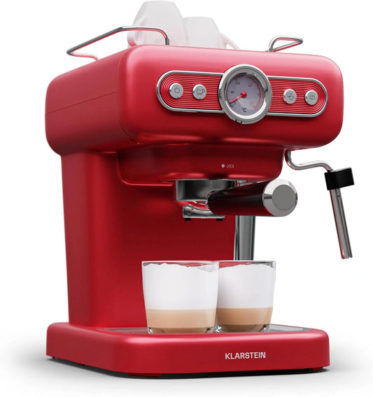 KLARSTEIN, Macchina da caffè, 1,2 litri, Argento