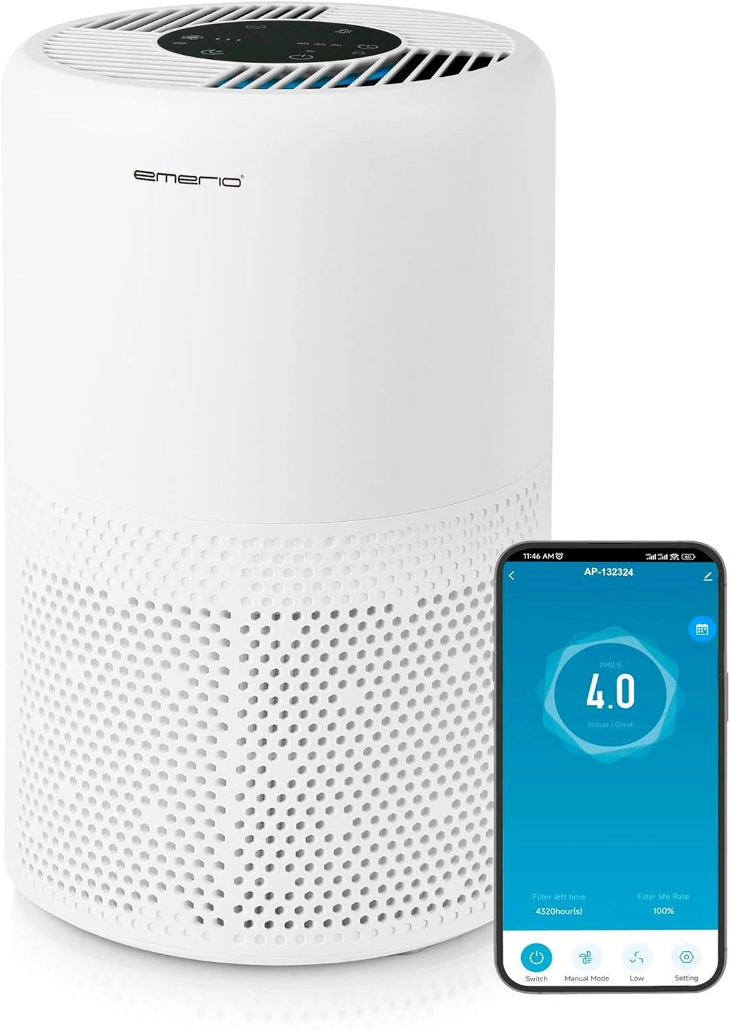 EMERIO, Prodotto per casa e tempo libero, con Wi-Fi, con timer, con controllo intelligente