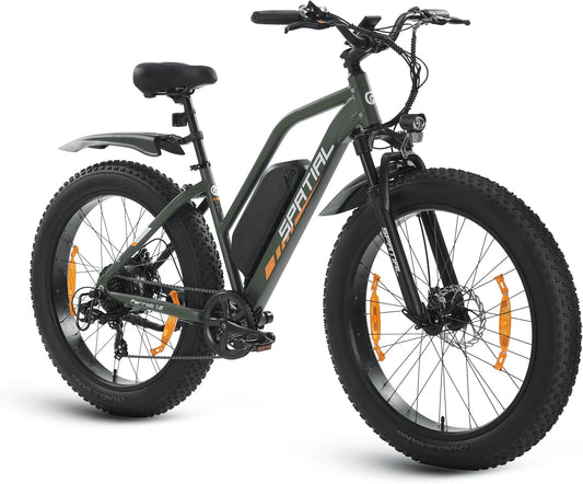 SPATIAL, Bicicletta elettrica, 48 V, 13 Ah, 250 W, con display digitale