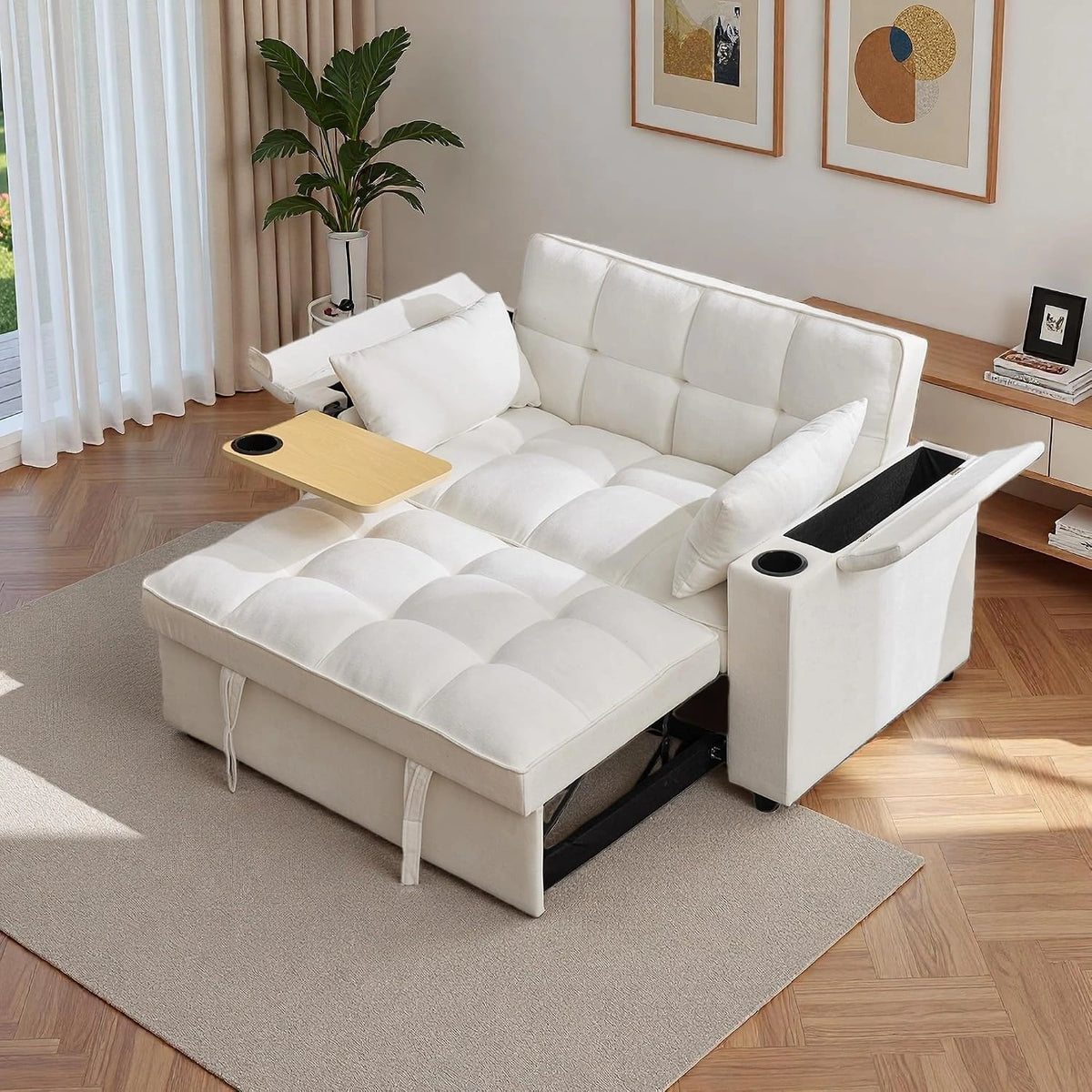 Lubvtti, Letto, regolabile, Beige
