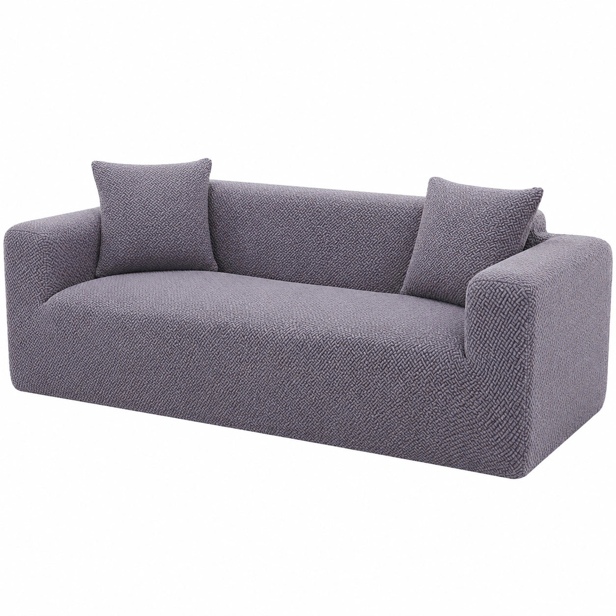 Hochdehnbarer Sofa-Bezug aus Fleece, weicher Plüschstoff, rutschfest und kratzfest, Passform für Dreisitzer