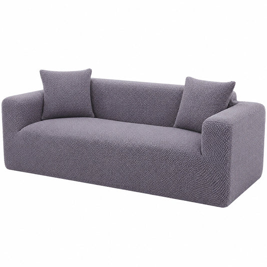 Hochdehnbarer Sofa-Bezug aus Fleece, weicher Plüschstoff, rutschfest und kratzfest, Passform für Dreisitzer