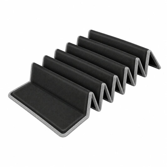 Verstärkendes Sofa-Kissen, klappbar - 167,5x43 cm, Holzstütze mit Oxford-Bezug, passt für 3-Sitzer Sofas, schwarz